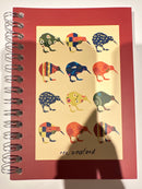 Kiwi Applique Spiral Notebook - New Zealand