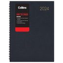 Collins Boston A51 Day To Page Diary Navy Wiro Even Year - Office Connect 2018