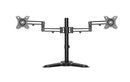 BRATECK 17-32" Dual Screen Articulating Monitor Stand. Free-Tilting Design, Sturdy Steel Base, 360 Rotary VESA Plate. VESA 75x75, 100x100, Max Load 16Kgs. Built-in Cable Management. - Office Connect 2018