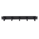 DYNAMIX 19'' 1RU 55mm Deep Metal Cable Management Bar. Supplied with Cage Nuts. - Office Connect 2018