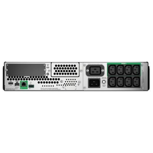 APC Smart-UPS 3000VA (2700W) 2U Rack Mount with Smart Connect. 230V Input/Output. 8x IEC C13 Outlets. With Battery Backup. LED Status Indicators. USB Connectivity. Rack Mount Kit Included