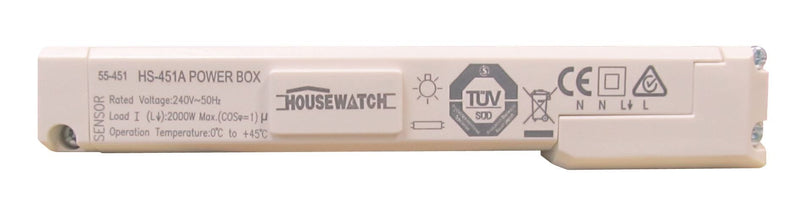 HOUSEWATCH 360 Degree Mini Flush Mount Sensor. IP40. Passive IR. 5.6 - 11m Detection Range at 2.5m High. Cutout diameter: 33mm. Omni-directional Dual Element Sensor. White Colour - Office Connect 2018