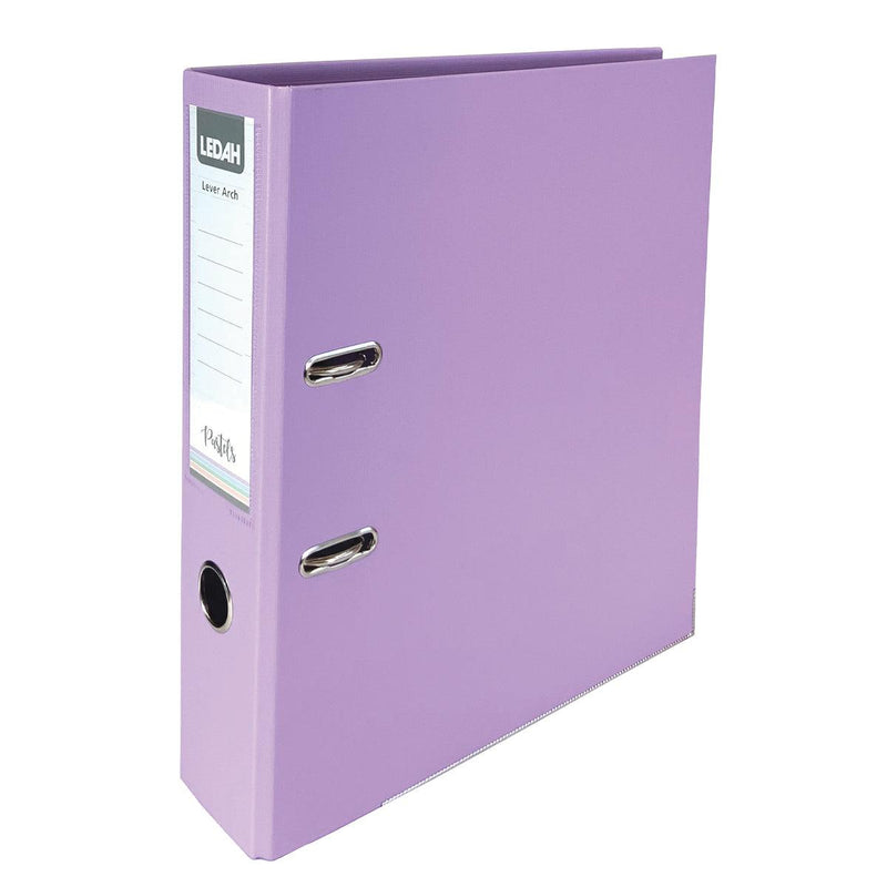 Ledah Pastels Binder Purple A4 Lever Arch - Office Connect 2018