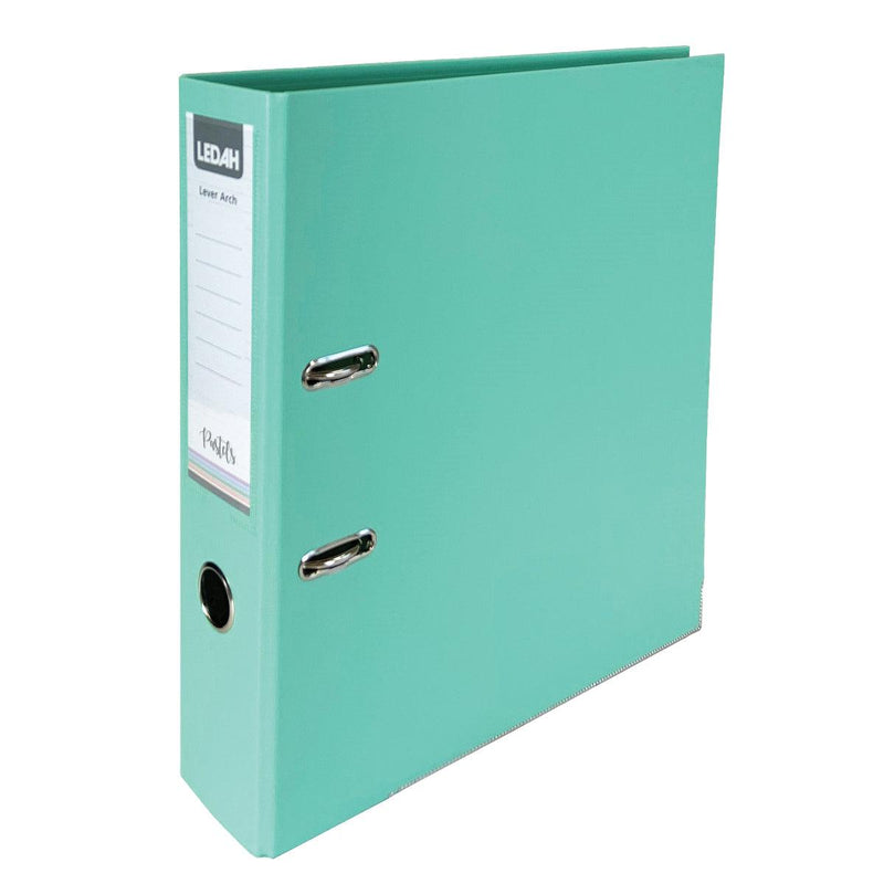 Ledah Pastels Binder Green A4 Lever Arch - Office Connect 2018