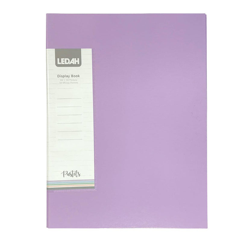 Ledah Pastels Display Book A4 Purple 20 Pocket - Office Connect 2018