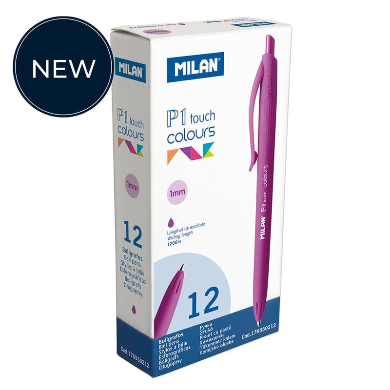 Milan P1 Touch Colours Ballpoint Pen Purple - Office Connect 2018