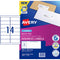 Avery Quick Peel Address Labels L7163 White 99.1x38.1mm 14up 40 Sheets - Office Connect 2018