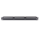 DYNAMIX 24 Port 19'' Cat6 UTP Patch Panel with plastic labelling kit. T568A & T568B Wiring. 1RU. 110x Terminations. - Office Connect 2018