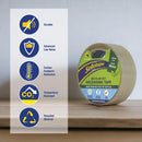 Sellotape Recycled PET Packaging Tape Low Noise 24mm x 50m - Office Connect 2018