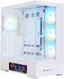 Zalman P40 PRISM DS White ATX Tower Case - Office Connect 2018