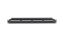 DYNAMIX 24 Port 19'' Cat6 UTP Patch Panel with plastic labelling kit. Rear Support Bar. T568A & T568B Wiring. Dual 110/Krone IDC. - Office Connect 2018