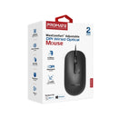 PROMATE 4-Button Wired Optical Mouse with 2400dpi. MaxComfort Adjustable DPI with up to 6  Million Keystrokes. Anti-Slip Silicone Grip. 1.5m Cable. Plug & Play. Ambidextrous Design. Black - Office Connect 2018