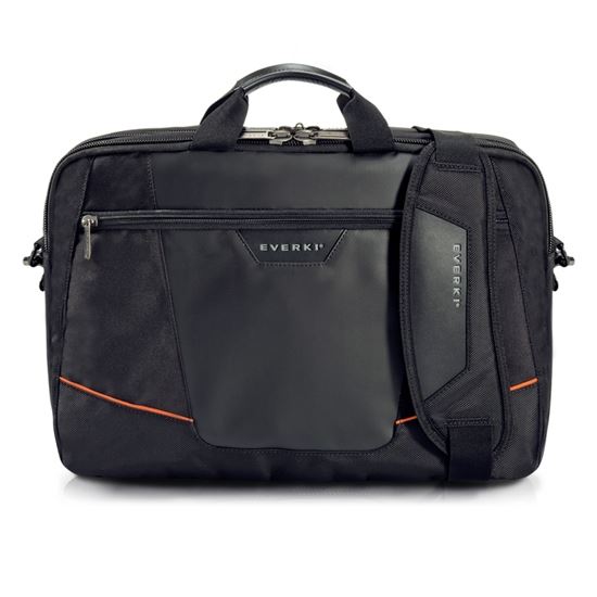 EVERKI Flight Laptop Briefcase 16'' , Checkpoint friendly design, Felt-lined iPad/tablet pocket, Well-organized compartments, Ergonomic shoulder pad