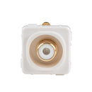 AMDEX White RCA to Solder Connector . Gold Plated - Office Connect 2018