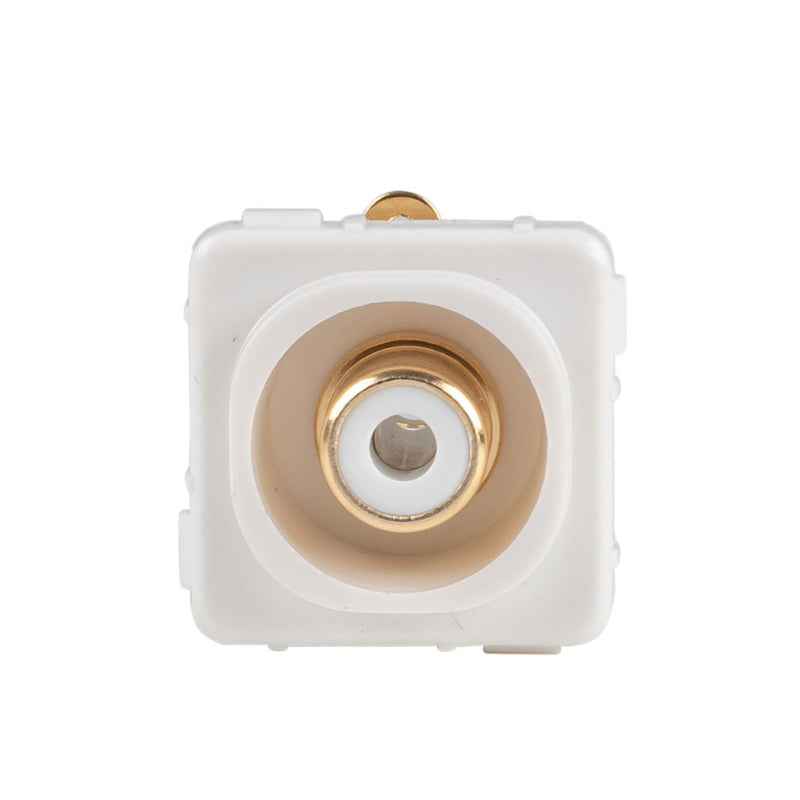 AMDEX White RCA to Solder Connector . Gold Plated - Office Connect 2018