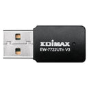 EDIMAX N300 Wi-Fi 4 Mini USB-A Wireless Adapter. Up to 300Mbps With Wireless 802.11b/g/n. WPS button. Link/Activity LED. Supports 802.11e WMM Wireless QoS