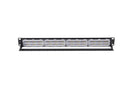 DYNAMIX 24 Port 19'' Cat6 UTP Patch Panel with plastic labelling kit. Rear Support Bar. T568A & T568B Wiring. Dual 110/Krone IDC. - Office Connect 2018