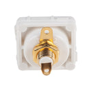 AMDEX White RCA to Solder Connector . Gold Plated - Office Connect 2018