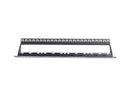 DYNAMIX 24 Port 19'' Cat6 UTP Patch Panel with plastic labelling kit. Rear Support Bar. T568A & T568B Wiring. Dual 110/Krone IDC. - Office Connect 2018