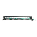 DYNAMIX Horizontal 19 1RU Unloaded 24 Port STP Patch Panel, with Rear Cable Management bar. Includes Earthing Wire and Plastic Labelling Kit. RoHS, Numbered 1-24 - Office Connect 2018