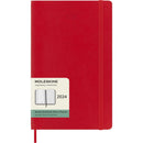 Moleskine Diary 12 Month Weekly + Notes SC Large Scarlet Red - Office Connect 2018