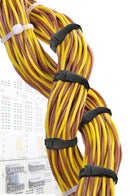 VELCRO ONE-WRAP 12.5mm Continuous 22.8m Fire Retardant Cable Roll. Custom Cut to Length. Self-Engaging Reusable & Infinitely Adjustable. Easy Cable Management. Cranberry Colour - Office Connect 2018