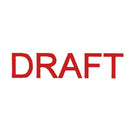 Dixon Stamp 042 Draft Red Pre Inked - Office Connect 2018