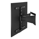 BRATECK 43"-90" Full Motion Ultra-Slim TV Wall Mount Bracket. VESA Support up to 600x400. Profile 19.5-250mm. Bubble Level Included. Tilt 7 Swivel. Max Load 50Kgs. Matte Black Colour - Office Connect 2018