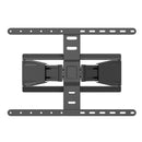 BRATECK 43"-90" Full Motion Ultra-Slim TV Wall Mount Bracket. VESA Support up to 600x400. Profile 19.5-250mm. Bubble Level Included. Tilt 7 Swivel. Max Load 50Kgs. Matte Black Colour - Office Connect 2018