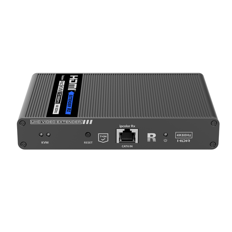 LENKENG 4K HDMI Extender with KVM Support Over Single CAT6/6A Cable. Mouse & Keyboard Extension via USB Supports IR Passback. Up to 70m. Supports Max Res 4K@60Hz UHD. Power Supply from  TX to RX.