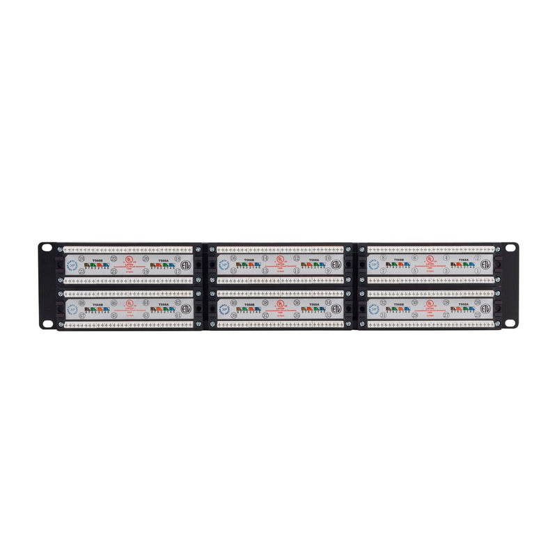 DYNAMIX 48 Port 19'' Cat6 UTP Patch Panel T568A & T568B Wiring. 2RU. 110x Terminations - Office Connect 2018