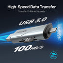 UNITEK 2-in-1 SD 3.0 Card Reader. Dual USB-A & USB-C Connectors. Supports 5Gbps Fast Trasfer Speed, Plug & Play, Alluminium Alloy Body, Space Grey. - Office Connect 2018