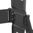 BRATECK 43"-90" Full Motion Ultra-Slim TV Wall Mount Bracket. VESA Support up to 600x400. Profile 19.5-250mm. Bubble Level Included. Tilt 7 Swivel. Max Load 50Kgs. Matte Black Colour - Office Connect 2018
