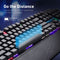 VERTUX Pro Gamer Mechanical Gaming Keyboard with RGB LED Backlight. 100% Anti-Ghosting, Blue Mechanical Keys, Detachable Wrist Rest.