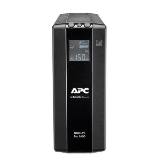 APC Back-UPS PRO Line Interactive 1600VA (960W) with AVR, 230V Input/Output. 8x IEC C14 Outlets. With Battery Backup & Surge Protect. LCD Display. - Office Connect 2018