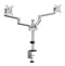 BRATECK 17"-32" Dual  Arm Premium Articulating Monitor Mount. Arm Extension 447mm, Built-in Cable Management, Detachable VESA Plate. Desk Clamp & Grommet Mounting Inc. Matte Grey Colour. - Office Connect 2018
