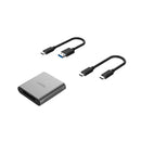 UNITEK USB-C CFexpress 2.0 Card Reader. Up to 10Gbps Data Transfer, LED Indicator, Bus-Powered, Aluminium Housing, Plug & Play. Includes USB-C to C & USB-C to A Data Cable.  Space Grey Colour - Office Connect 2018