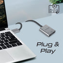 PROMATE 2-in-1 HDMI Splitter with 1m Cable & Dual HDMI Outputs. Supports up to 4K@60Hz UHD Res. Easy Plug & Play. Silver/Black Colour. - Office Connect 2018