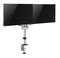 BRATECK 17"-32" Dual  Arm Premium Articulating Monitor Mount. Arm Extension 447mm, Built-in Cable Management, Detachable VESA Plate. Desk Clamp & Grommet Mounting Inc. Matte Grey Colour. - Office Connect 2018