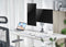 BRATECK 17"-32" Dual  Arm Premium Articulating Monitor Mount. Arm Extension 447mm, Built-in Cable Management, Detachable VESA Plate. Desk Clamp & Grommet Mounting Inc. Matte Grey Colour. - Office Connect 2018