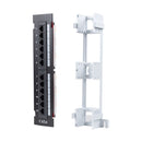 DYNAMIX Mini 1U RJ45 12 Port Patch Panel, Cat6 T568A & T568B Wiring Dims: L 254mm, W 60mm, D 40mm - Office Connect 2018
