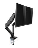 BRATECK Elegant Dual 17"-32" Counter Balance Monitor Desk Mount. Max Load up to 9Kgs Per Arm. VESA 75x75 & 100x100. Gas Spring with Matt Plastic Surface. Extend, Tilt & Swivel. Black Colour. - Office Connect 2018