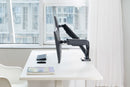 BRATECK Elegant Dual 17"-32" Counter Balance Monitor Desk Mount. Max Load up to 9Kgs Per Arm. VESA 75x75 & 100x100. Gas Spring with Matt Plastic Surface. Extend, Tilt & Swivel. Black Colour. - Office Connect 2018