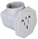 JACKSON Inbound Travel Adaptor with Surge Protection. Converts US/ UK and European plugs to NZ/AUS. - Office Connect 2018
