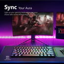 VERTUX Mini Bluetooth Mechanical Gaming Keyboard with RGB LED Backlight. 100% Anti-Ghosting, Blue Mechanical Keys, USB-C Chargeable, Built-in 2000mAh Battery. - Office Connect 2018