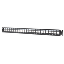 DYNAMIX Horizontal 19'' 1RU Unloaded 24 Port UTP Patch Panel. RoHS Numbered 1-24. - Office Connect 2018