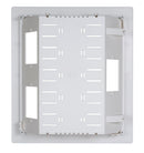 DYNAMIX Recessed Entertainment Box Delivering AV, Data & Power in Wall Connectivity. 3x Device/Outlet Openings. Paintable ABS Moulded Plastic. Cover & Screws Included. Dimensions: 280x250x80mm (WxHxD) - Office Connect 2018