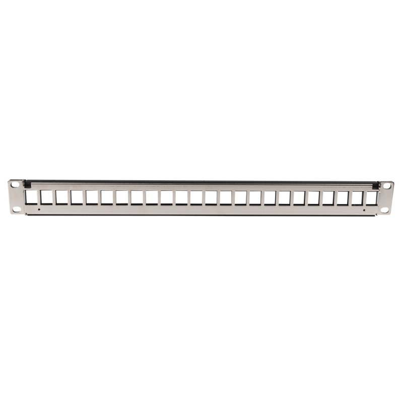 DYNAMIX Horizontal 19'' 1RU Unloaded 24 Port UTP Patch Panel. RoHS Numbered 1-24. - Office Connect 2018