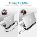 UNITEK 8-in-1 Universal Laptop Docking Station with Triple & Dual DIsplay Support. Includes 1x DVI/VGA Port, 1x RJ45 Gig Port, 1x HDMI, 2x 3.5mm Audio Ports, 3x JUNE Promo - Includes FREE C137W - Office Connect 2018