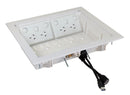 DYNAMIX Recessed Entertainment Box Delivering AV, Data & Power in Wall Connectivity. 3x Device/Outlet Openings. Paintable ABS Moulded Plastic. Cover & Screws Included. Dimensions: 280x250x80mm (WxHxD) - Office Connect 2018